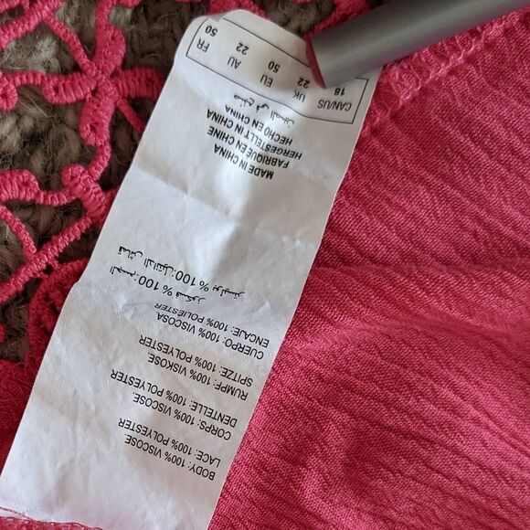 LOVE & Legend Boho Gypsy Tunic Sz 18 @K - Picture 5 of 9